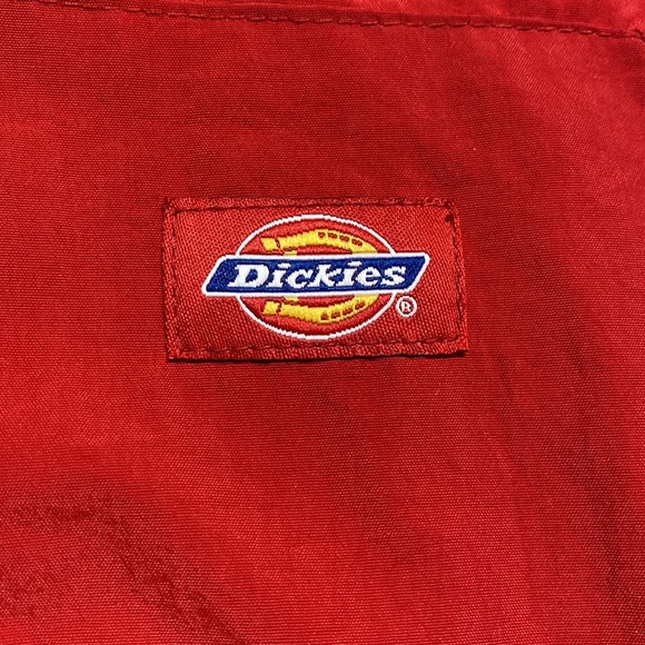 Vintage DICKIES Red Nylon Streetwear Work Jacket - Picture 5 of 15